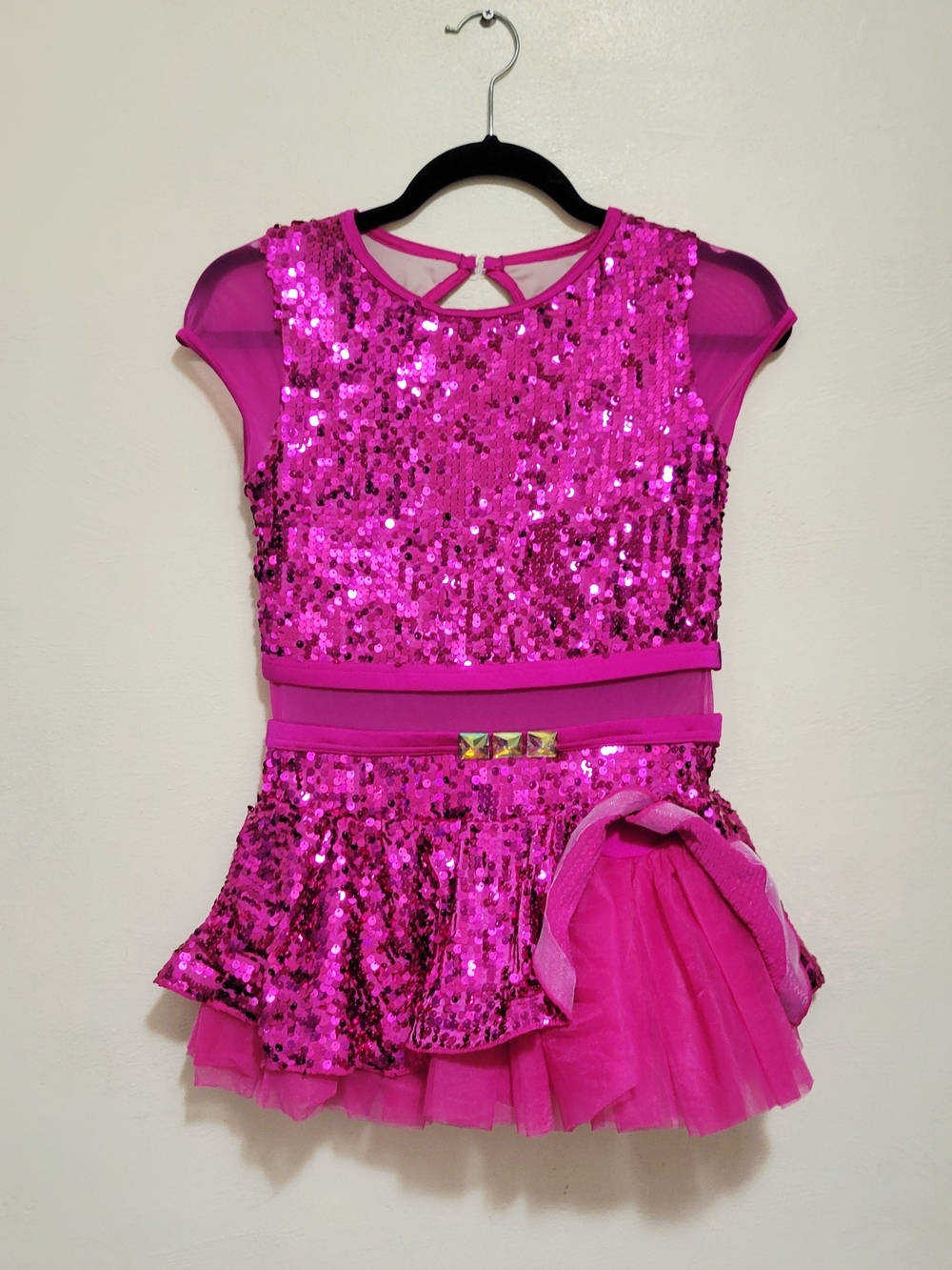 Weissman Girls Hot Pink Sequin Dance Costume